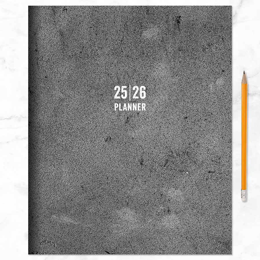 July 2025 - June 2026 Concrete Large Monthly Planner