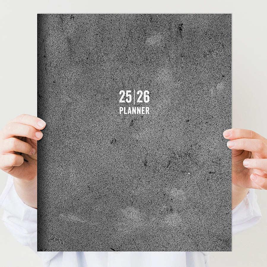 July 2025 - June 2026 Concrete Large Monthly Planner - 0