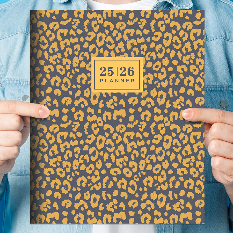 July 2025 - June 2026 Lovely Leopard Large Monthly Planner - 0