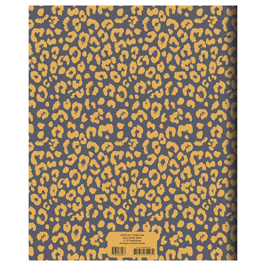 July 2025 - June 2026 Lovely Leopard Large Monthly Planner