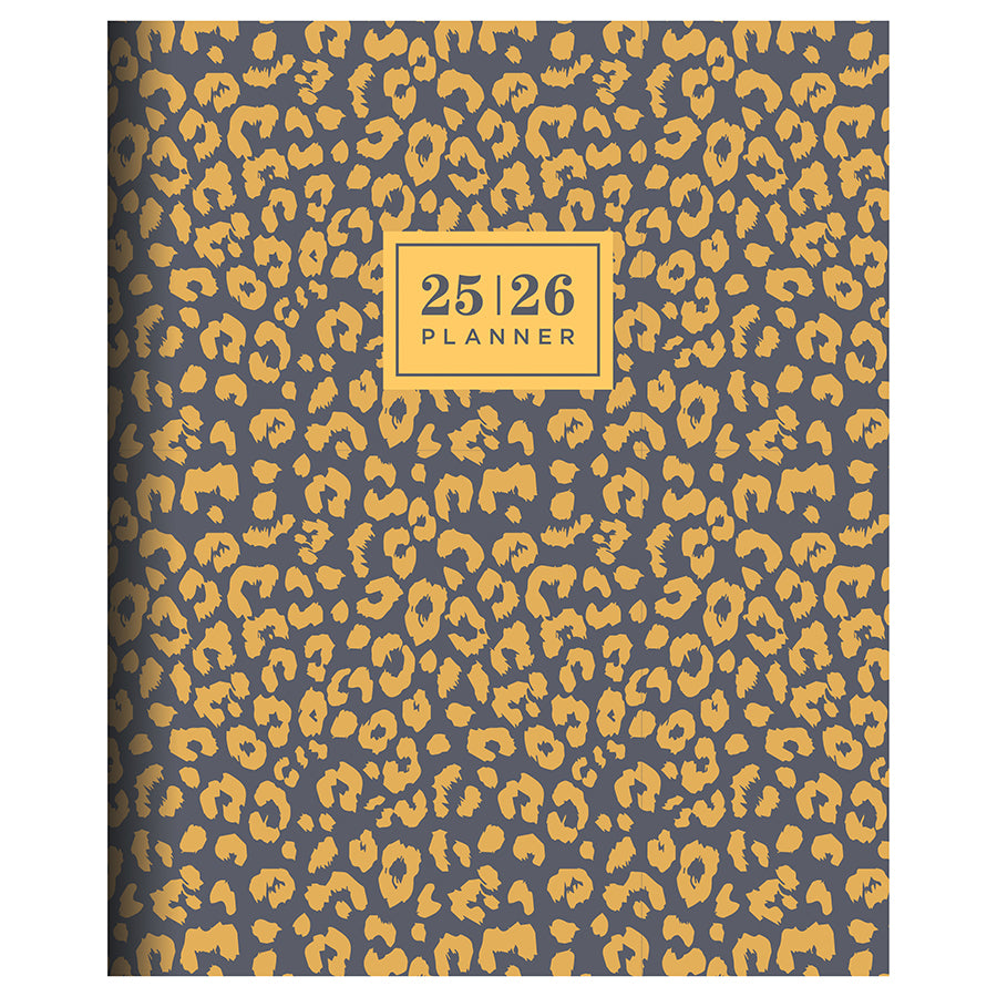 July 2025 - June 2026 Lovely Leopard Large Monthly Planner