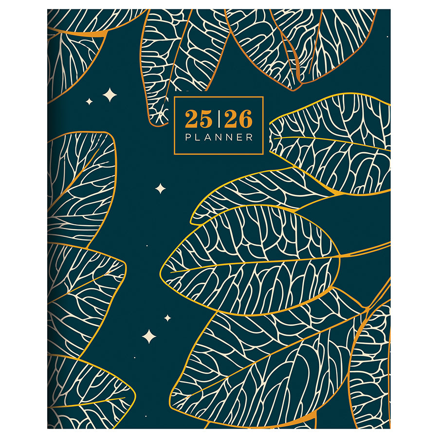 July 2025 - June 2026 Night Foliage Large Monthly Planner