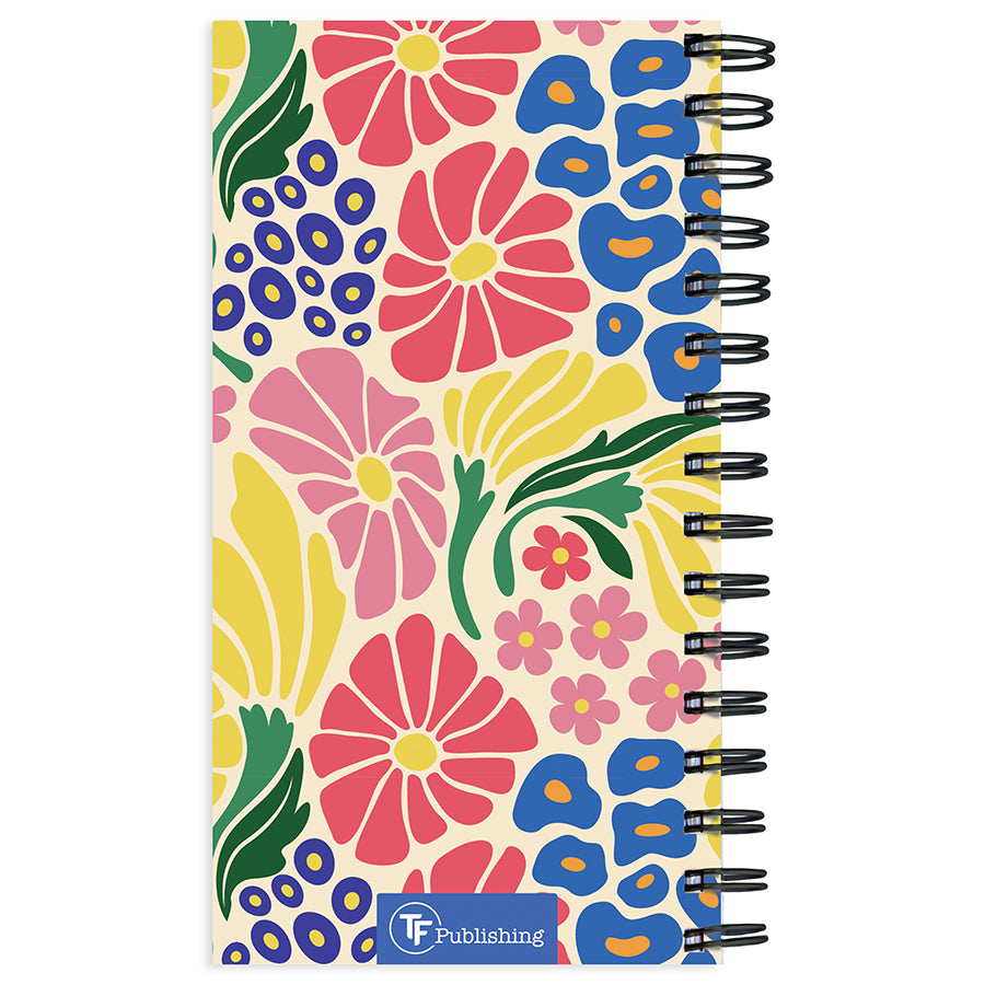 July 2025 - June 2026 Floral Medley Small Weekly Monthly Planner