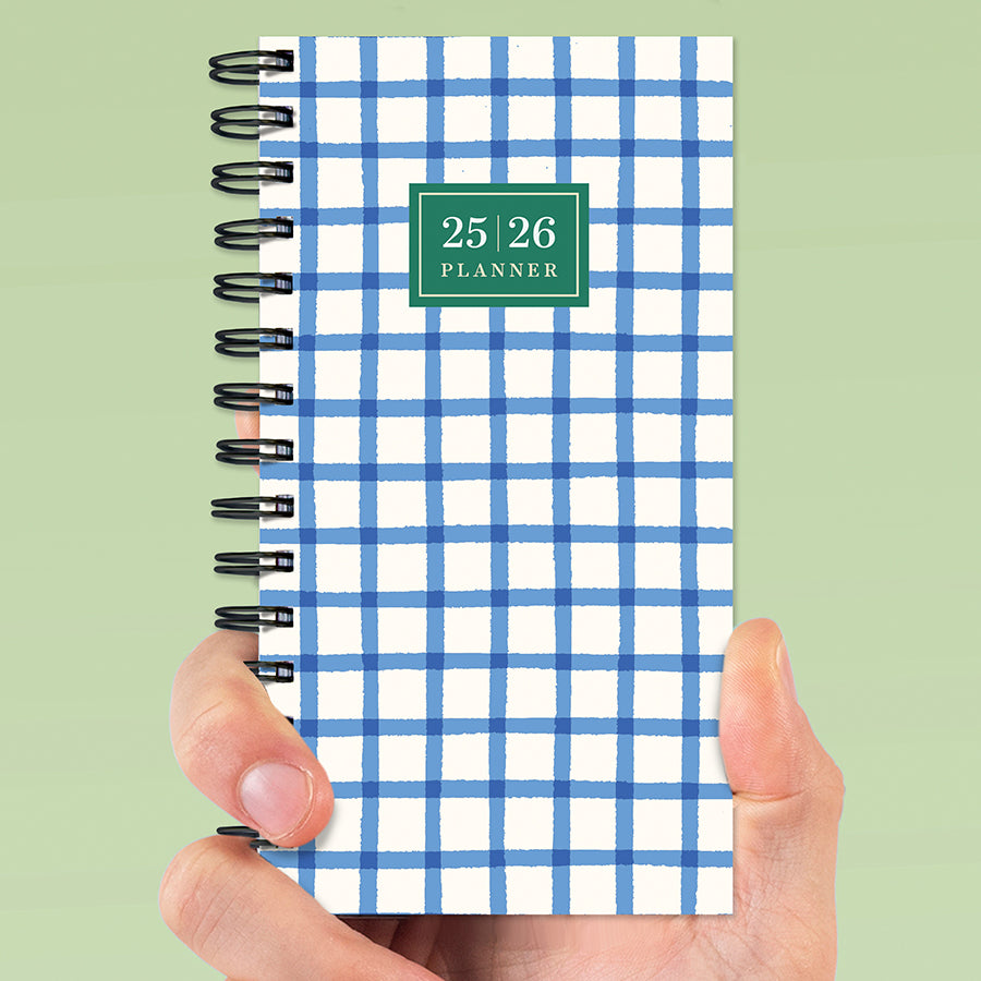 July 2025 - June 2026 Picnic Plaid Small Weekly Monthly Planner