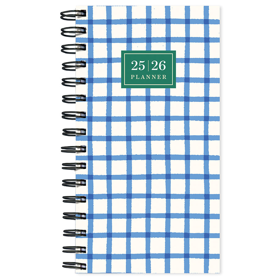 July 2025 - June 2026 Picnic Plaid Small Weekly Monthly Planner