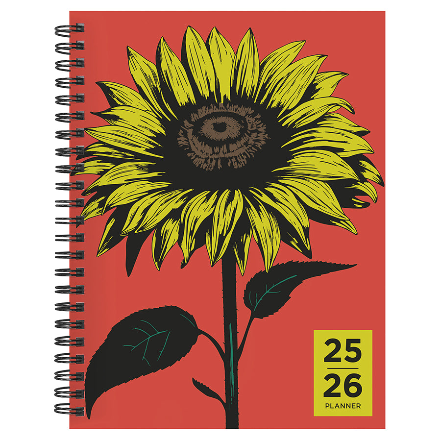 July 2025 - June 2026 Andy's Sunflower Medium Weekly Monthly Planner