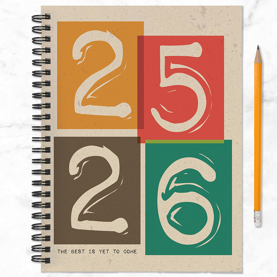 July 2025 - June 2026 Stamp Out Medium Weekly Monthly Planner