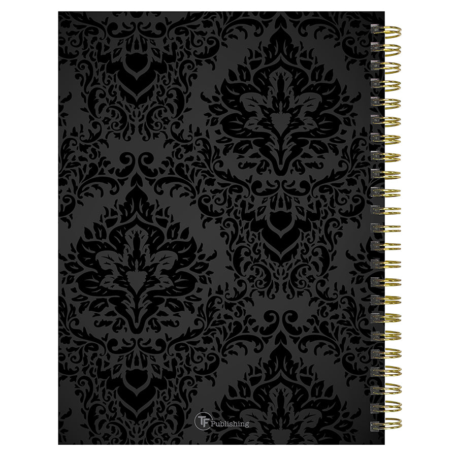 July 2025 - June 2026 Black Velvet Medium Weekly Monthly Planner