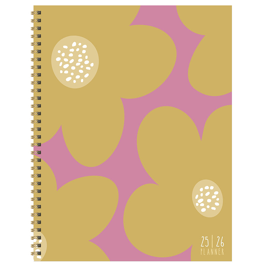 July 2025 - June 2026 Biggest Blooms Large Weekly Monthly Planner