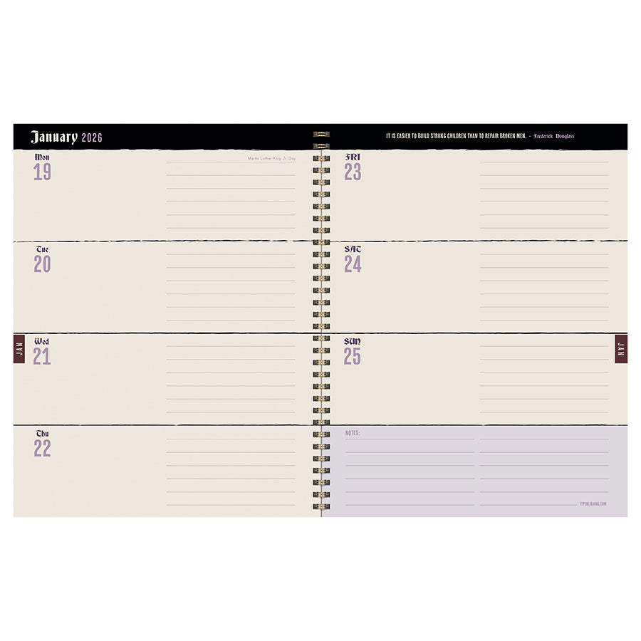 July 2025 - June 2026 Gwen Plaid Large Weekly Monthly Planner