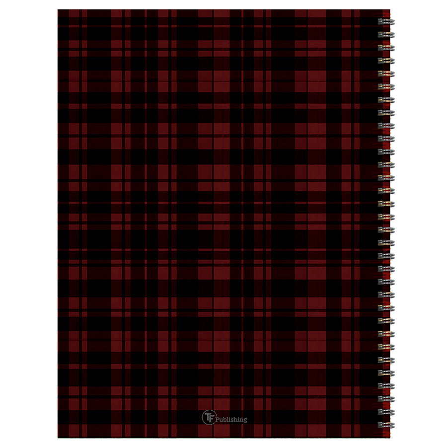 July 2025 - June 2026 Gwen Plaid Large Weekly Monthly Planner