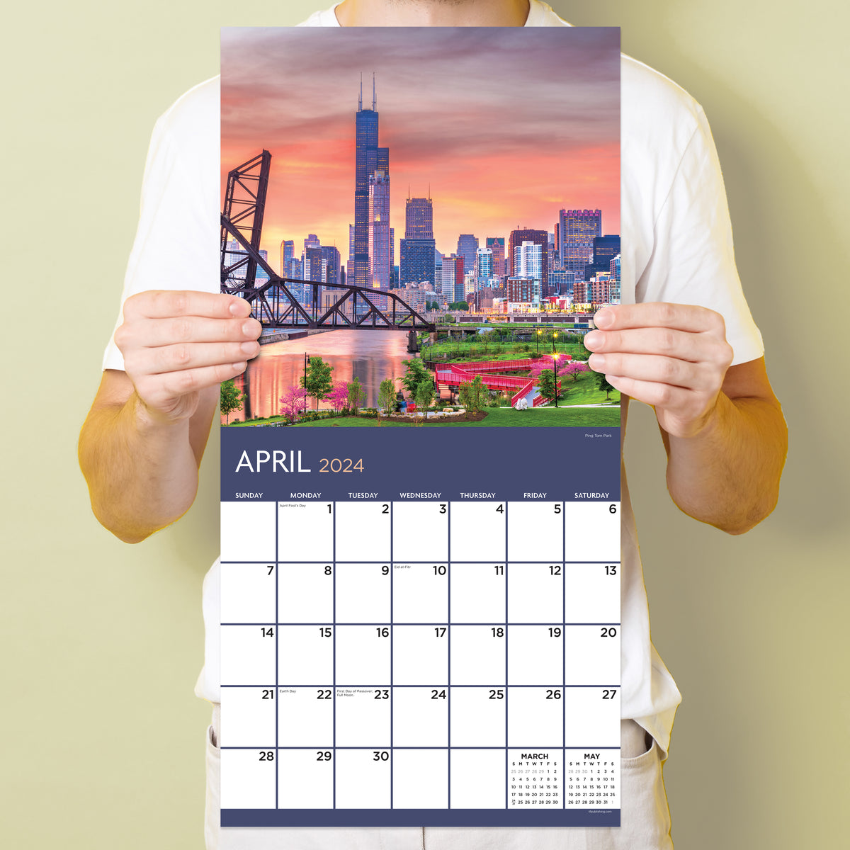 2024 Chicago Wall Calendar TF Publishing Calendars + Planners