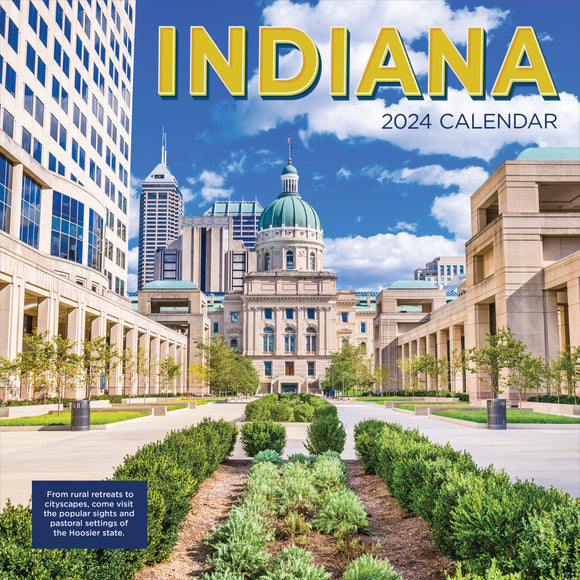 2024 Indiana Wall Calendar TF Publishing Calendars + Planners
