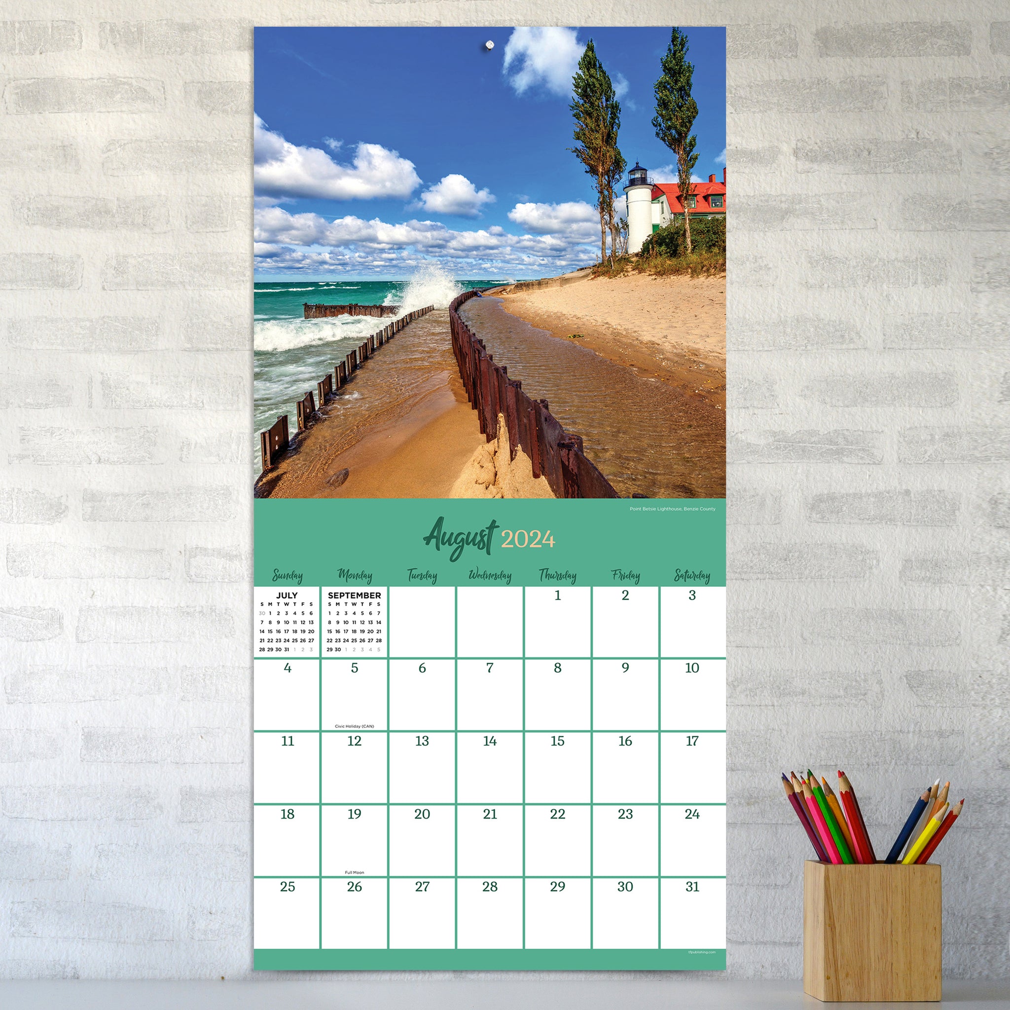 Turner Licensing, Col Michigan State Spartans 2024 Wall Calendar