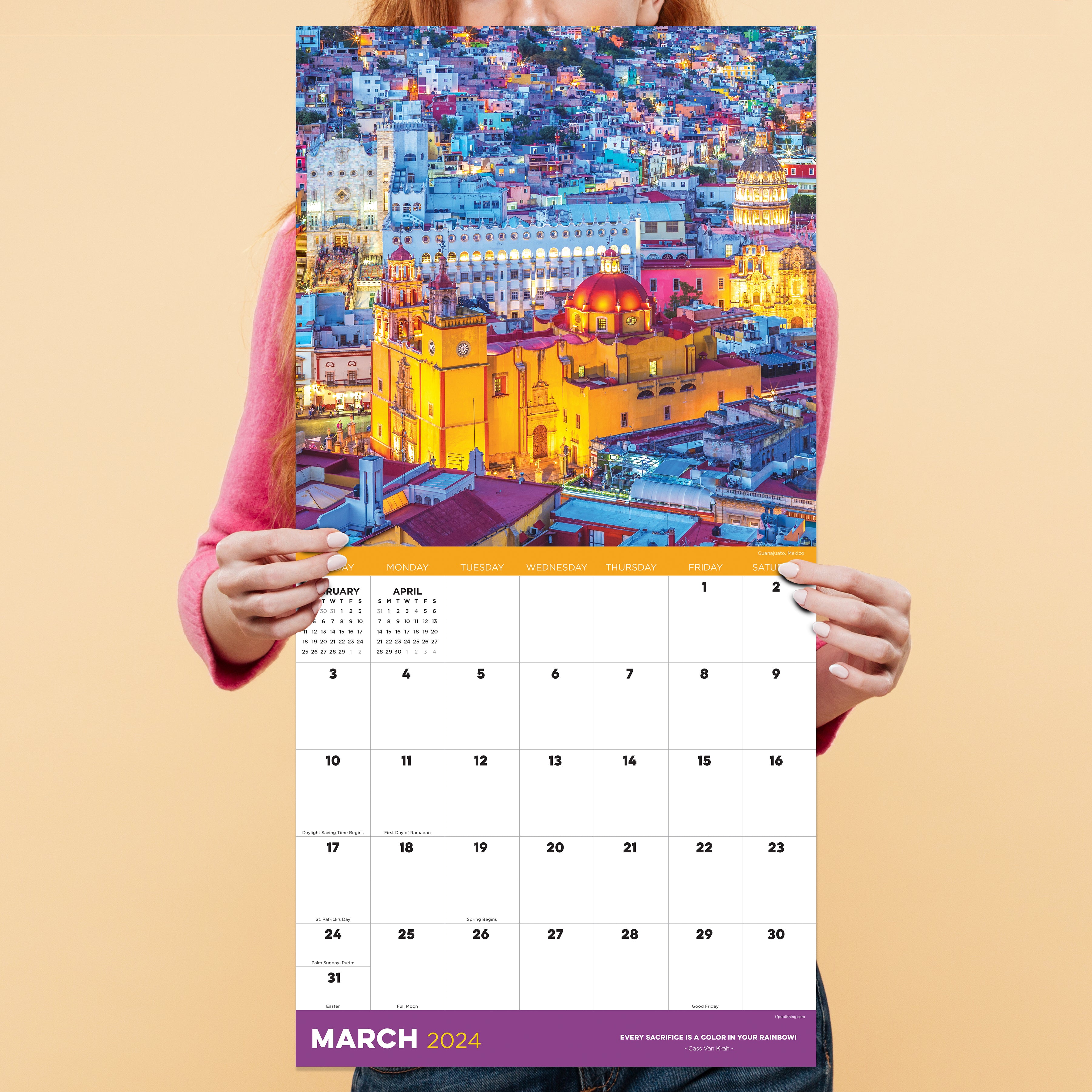 2024 Destination Rainbow Wall Calendar TF Publishing Calendars