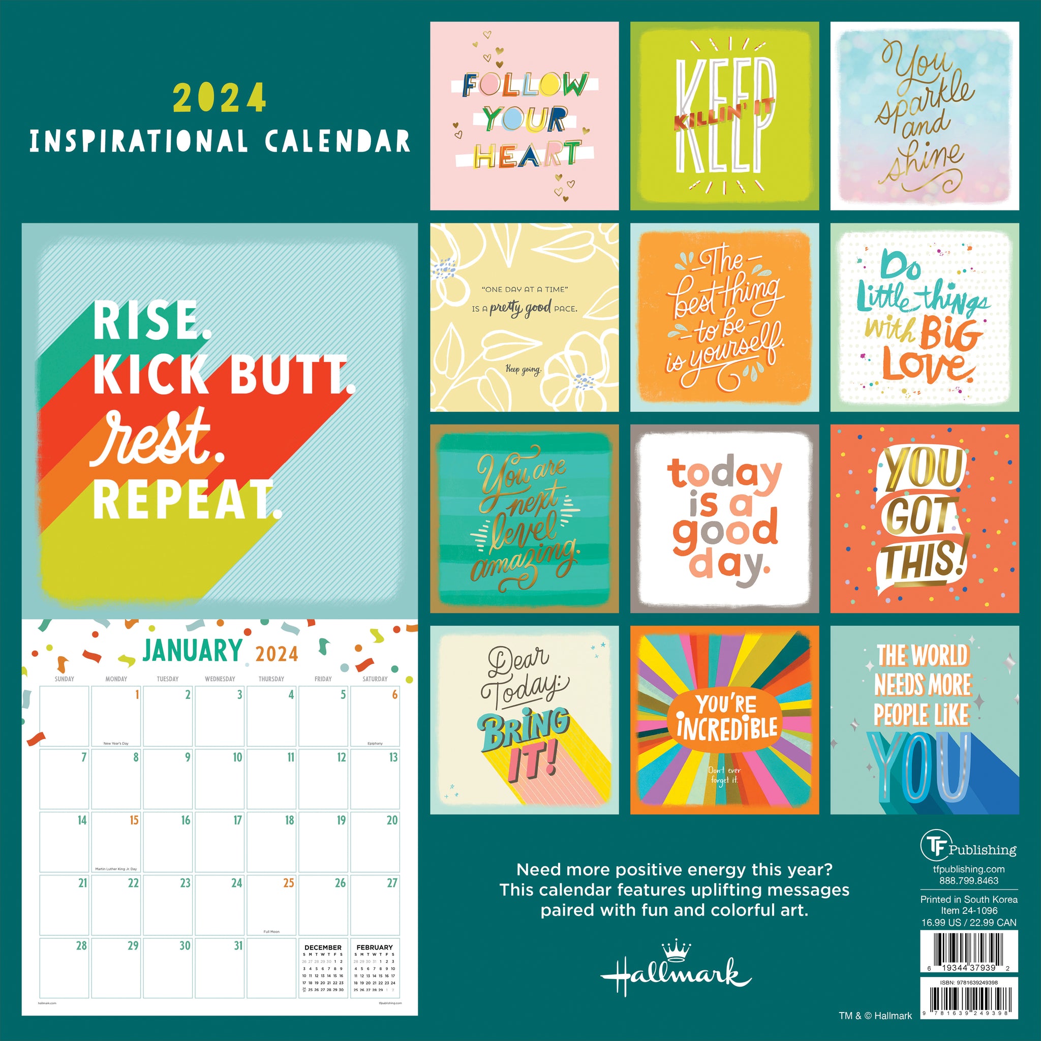 2024 Merry Mantras Wall Calendar | TF Publishing | Calendars + Planners ...