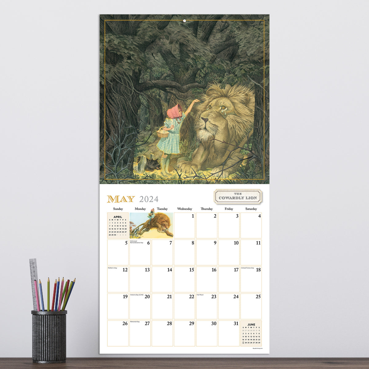 2024 Wizard of Oz Wall Calendar TF Publishing Calendars + Planners