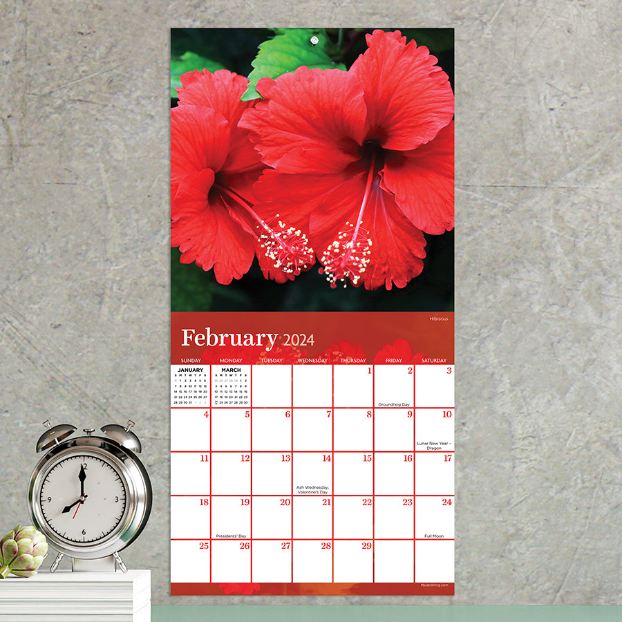 2024 Flowers Mini Calendar