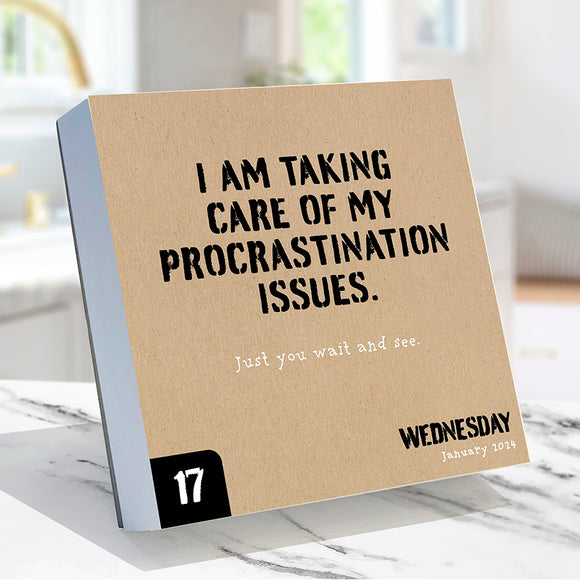 2024 Anti Affirmations/Daily Sarcasm Daily Desktop Calendar TF