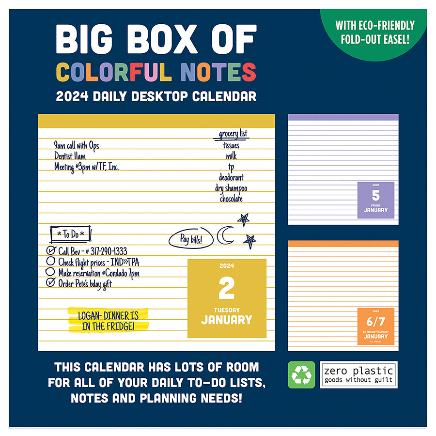 2024 Big Box of Notes Daily Desktop Calendar, TF Publishing