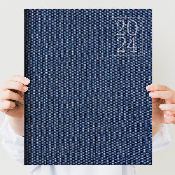 2024 Denim Large Monthly Planner TF Publishing Calendars + Planners Journals + Stationery