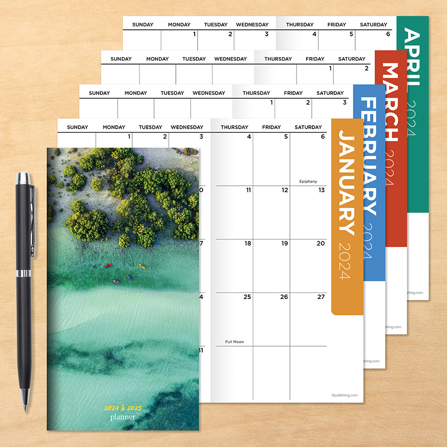 20242025 Lagoon View Small Monthly Pocket Planner TF Publishing