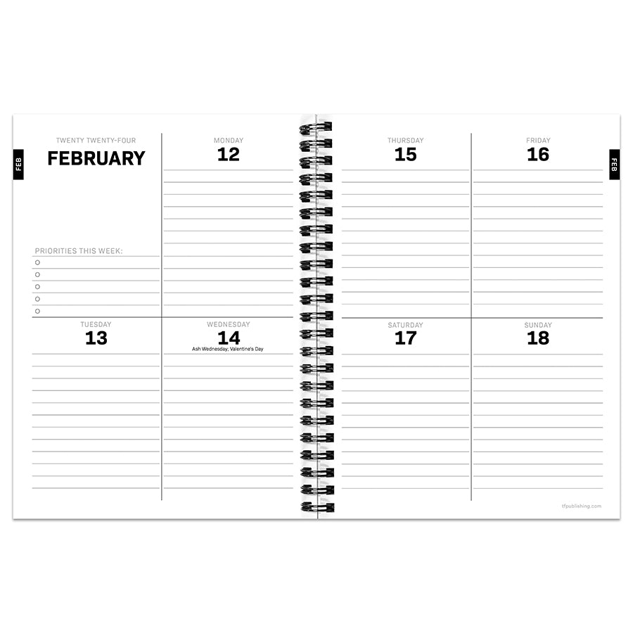  Burde Planner 2024, Daily & Weekly planner