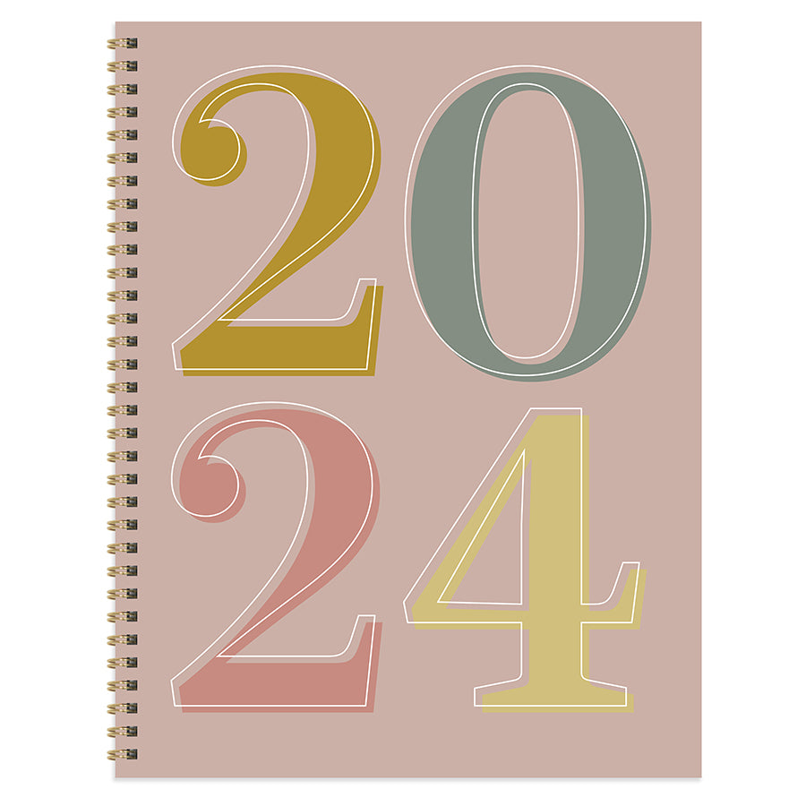 2024 New Year Large Weekly Monthly Planner