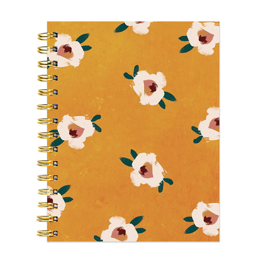 Aesthetic Boho Girl Spiral Lined Notebook, Daily Journaling Writing  Journal