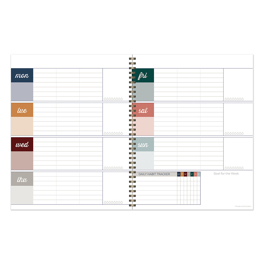 Weekly Planner Monthly Planner Dot Matrix Checkered Self