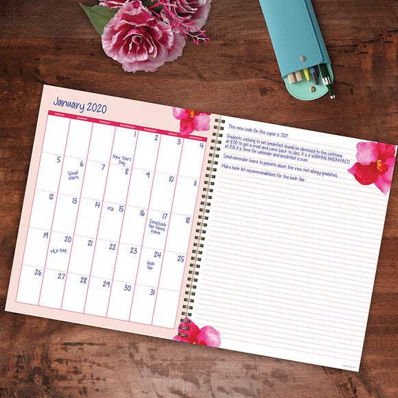 Floral Open Dated Weekly/Monthly Teacher Lesson Planner | TF Publishing ...